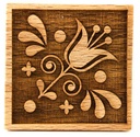 Stempel Tulpe quadratisch