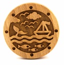 Stempel Boot rund
