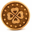 Stempel Kleeblatt rund