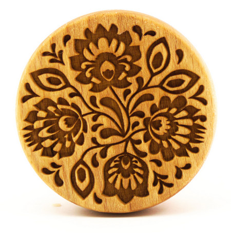 Stempel Blumen rund