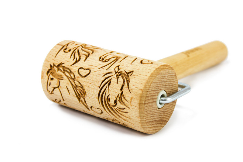 Nudelholz Pferd & Herz