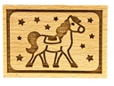 Stempel Pferd rechteckig