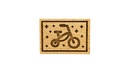 Stempel Fahrrad rechteckig