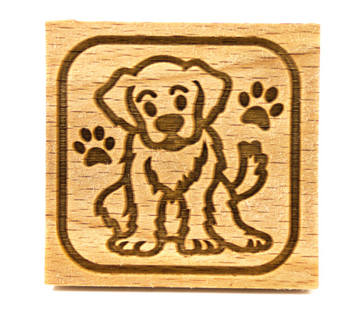 Stempel Welpen quadratisch