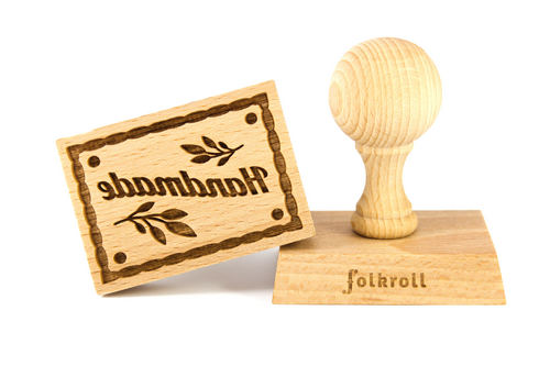 Stempel handgemacht rechteckig