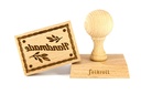 Stempel handgemacht rechteckig