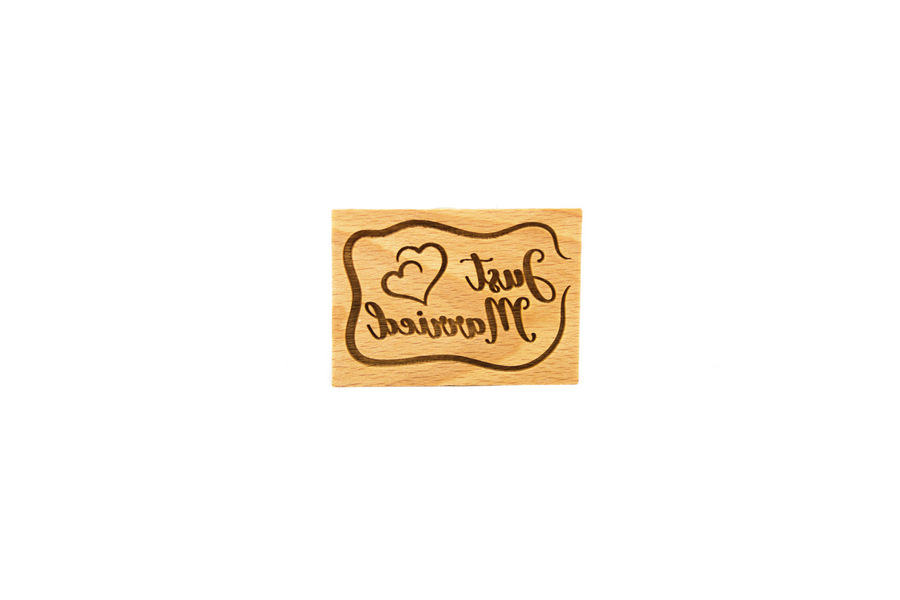 Stempel Just Married rechteckig