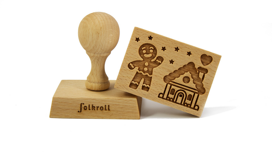 Stempel Lebkuchenhaus rechteckig