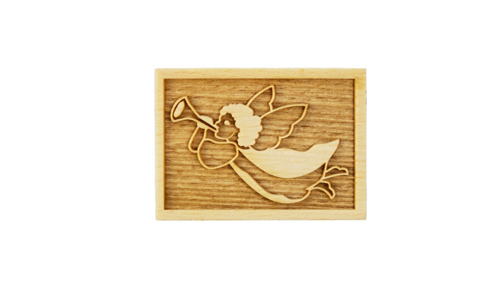 Stempel Engel rechteckig