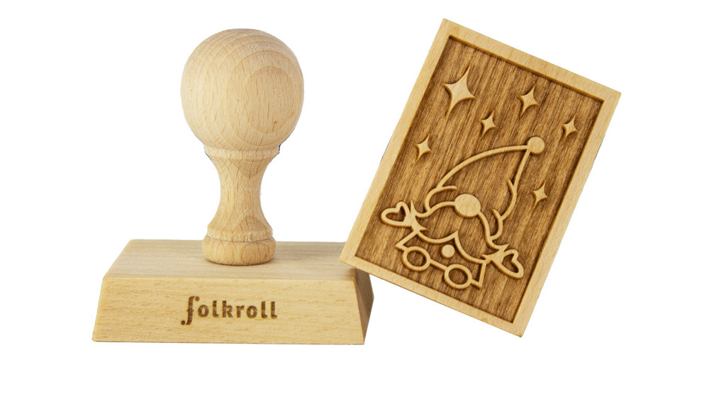 Stempel Wichtel rechteckig