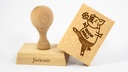 Stempel Viel Glück rechteckig