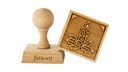 Stempel Adventkerze quadratisch