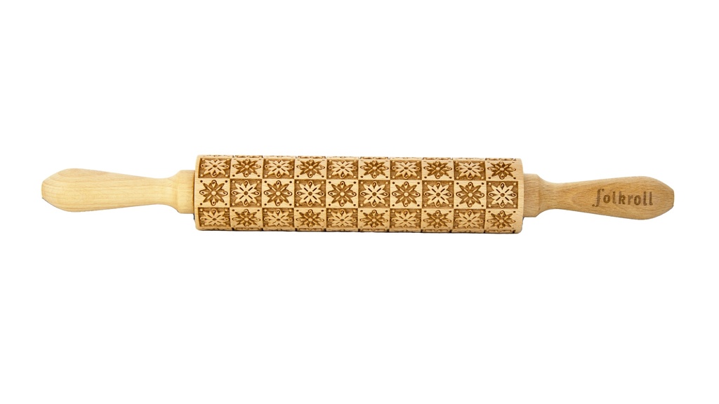 Nudelholz Blütenschachbrett