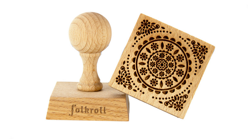 Stempel Deko quadratisch