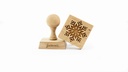 Stempel Schneeflocke quadratisch