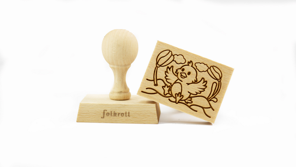 Stempel Küken rechteckig