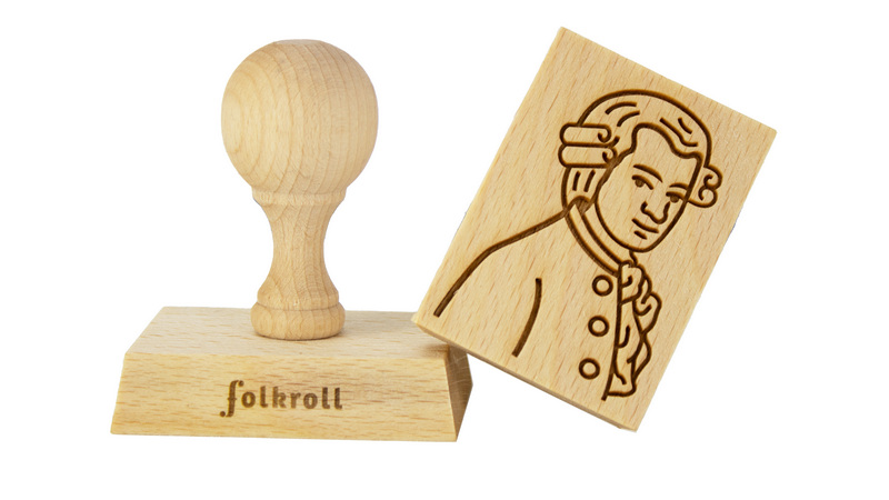 Stempel Mozart rechteckig