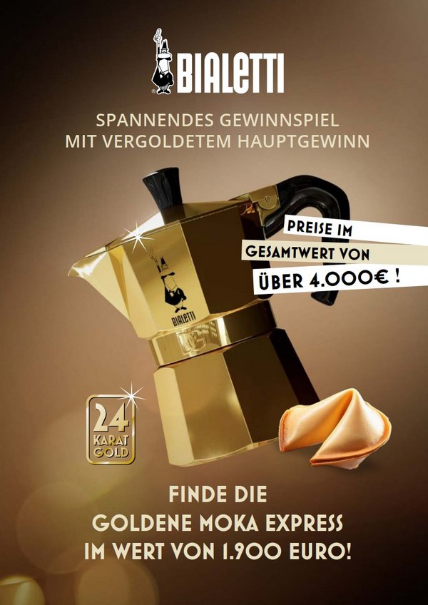 Flyer goldene Moka