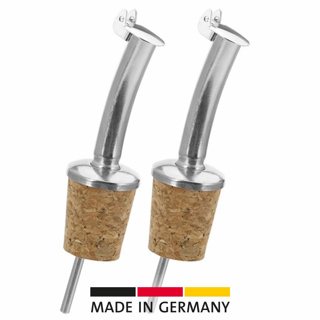 2 Ausgießer »Classic Standard«, Naturkork, Metallkläppchen