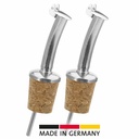 2 Ausgießer »Classic Standard«, Naturkork, Metallkläppchen
