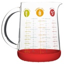 Messbecher Glas rutschfest 1L