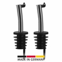 2 Ausgießer »Inox Eco-Pour«, PE-Kork, Metallkläppchen