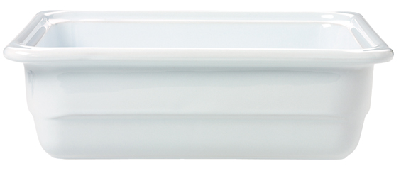 Schale ho. 1/2 32x26 weiß GASTRON