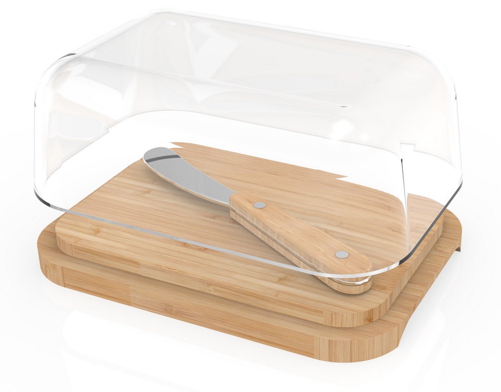 Butterdose mit Messer 3tlg