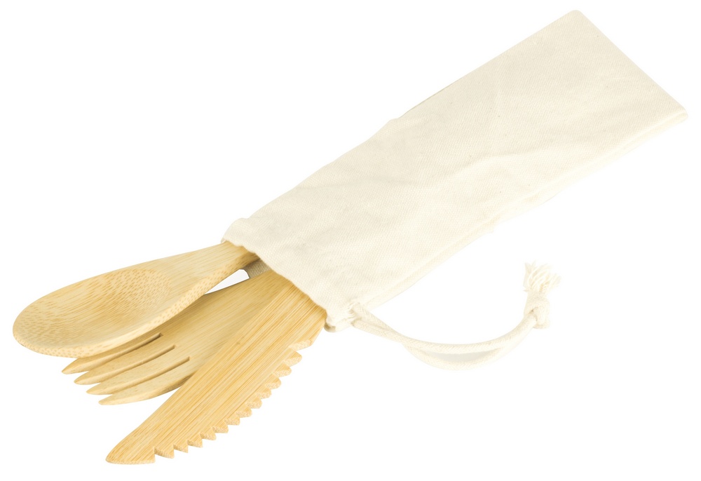 Besteck Set Bambus 3tlg