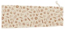 Brotbeutel aus Bio-Baumwoll braun 65x20 cm