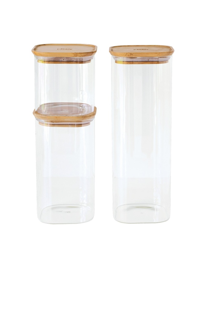 Vorratsdose 3er Set quadratisch