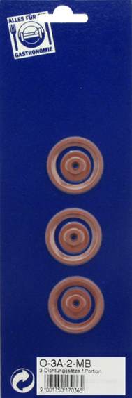3 Dichtungsätze für Portionierer auf Karte
