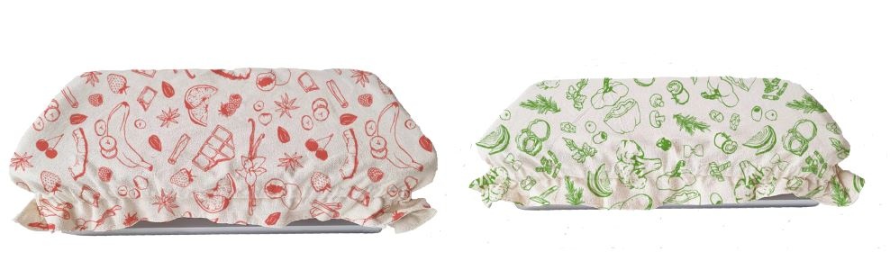 Abdeckhaube 2er Set Baumwolle rechteckig