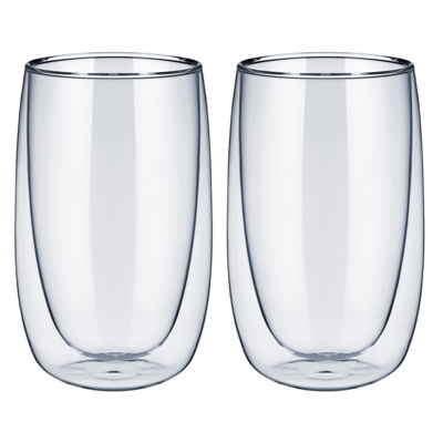 2 Doppelwandige Latte Macchiato Thermogläser, 400 ml