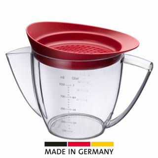 Fett-Trenn-Kanne mit Sieb, 1 l