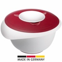 Rührschüssel mit zweigeteiltem Deckel