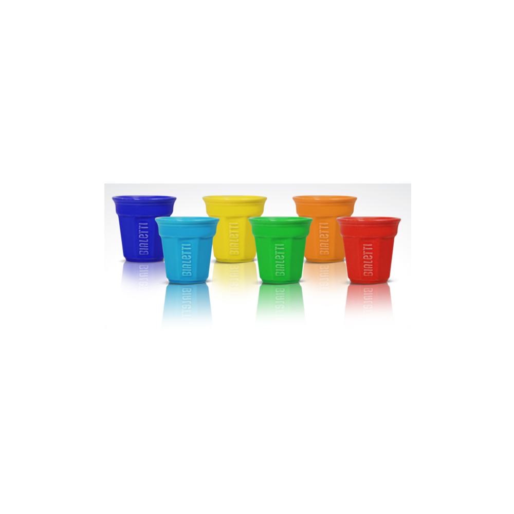 Espressobecher-Set farbig, 6-tlg.