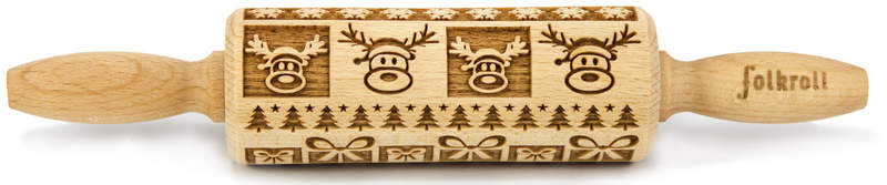 Nudelholz Weinachtsfreud Medium 37cm