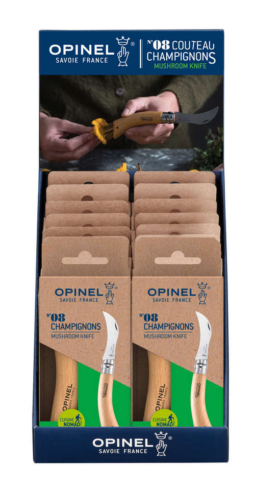 Display Klapppilzmesser N°08 12-teilig