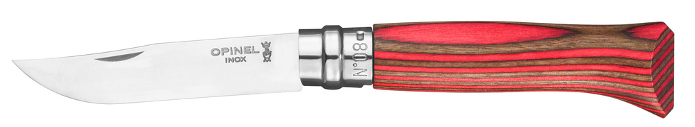 Klappmesser Luxus N°08 Laminierte Birke Rot