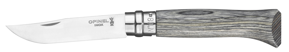 Klappmesser Luxus N°08 Laminierte Birke Grau