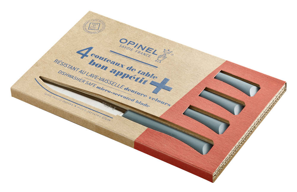 Tafelmesser-Set 4-tlg Bon Appétit spülmaschinenfest Anthrazit