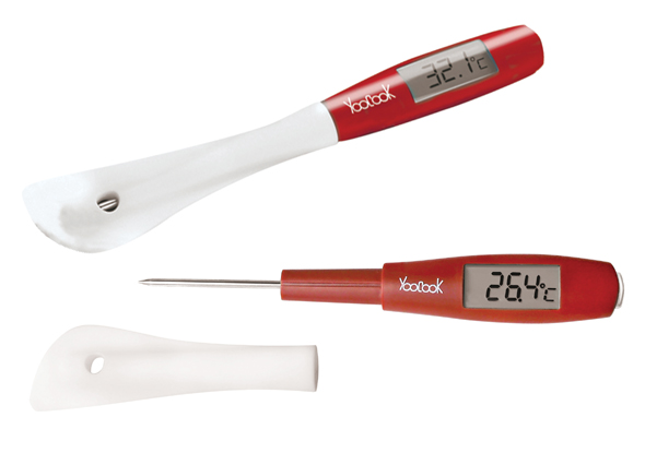 Teigschaber mit Thermometer