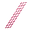 Papiertrinkhalme, rot, rosa Pkt., 50 Stk.