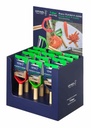 Display Schäler T-Duo, Buchenholzgriff 12-teilig