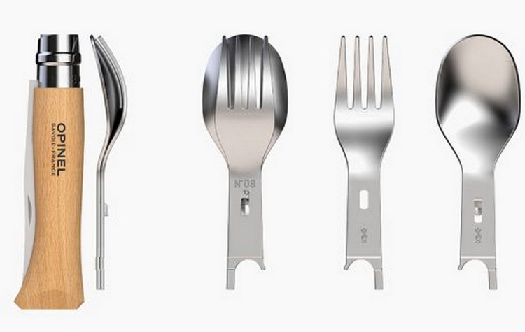 Picnic Plus Besteckset mit Klappmesser N°08, 4-teilig