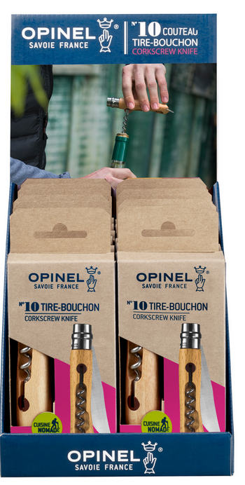 Display Klappkorkenziehermesser N°10 12-teilig