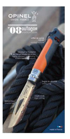 Aufsteller N°08 Outdoor-Messer