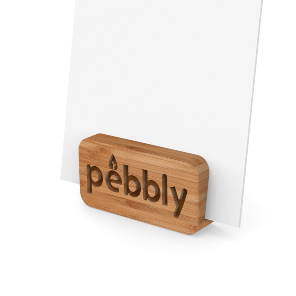 Logo Pebbly natural Bambus