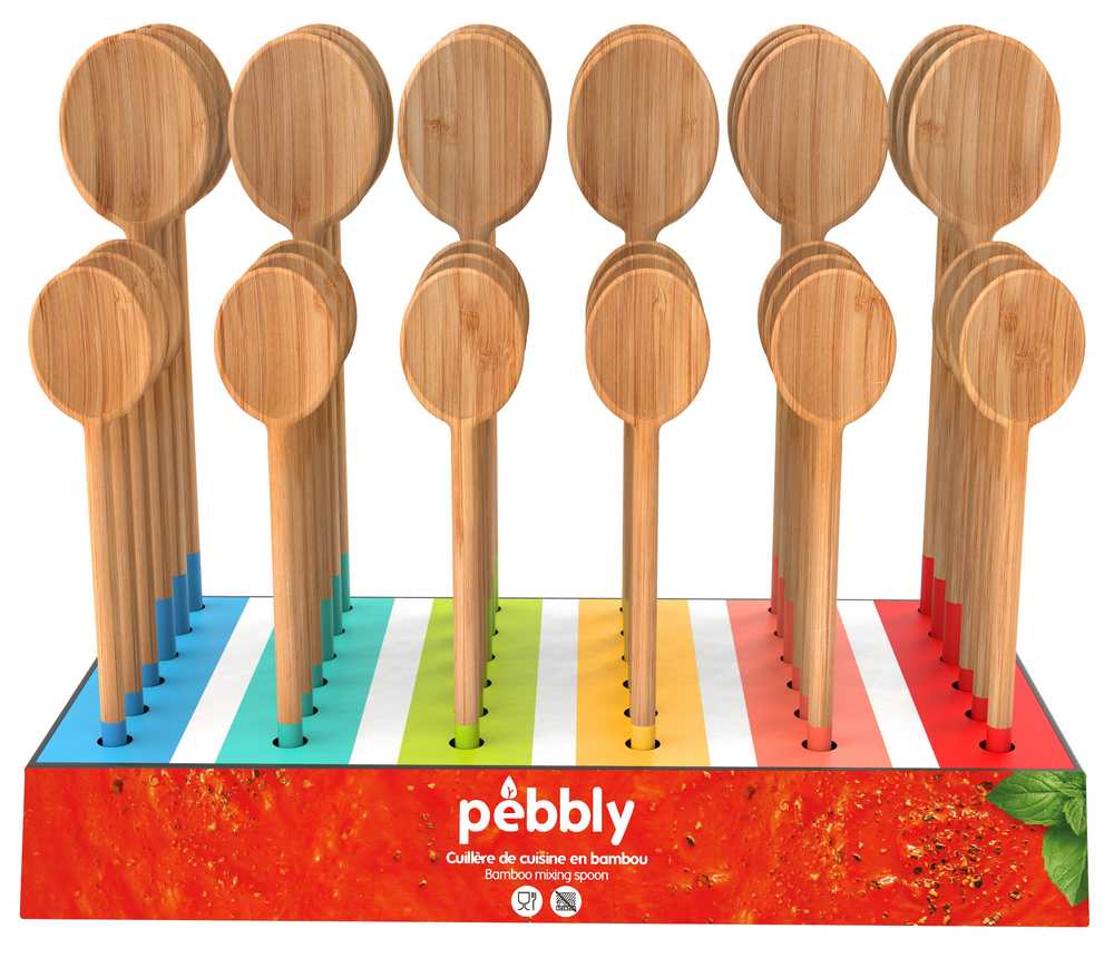 Display LEER für 36 Bambuslöffel S/M